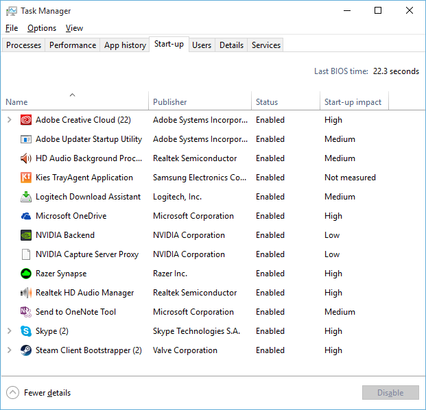 Slow Computer Start up or Login? Quick fix with Task Manager — screenshot 2