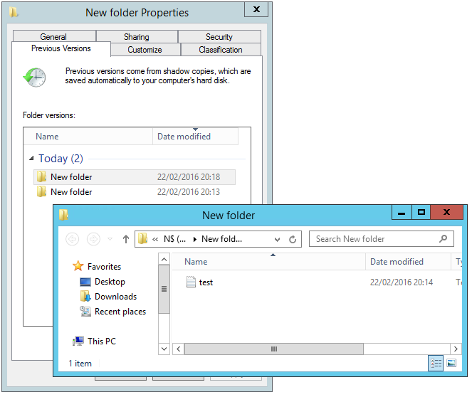Using Shadow Copies on Windows Server (and Desktop) — screenshot 5